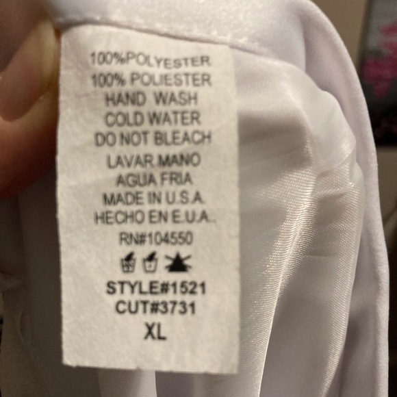 NWOT 2 pc corset wedding gown with scarf/wrap - Picture 10 of 16